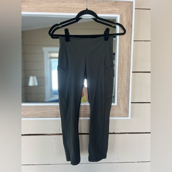 Lululemon Athletica Dark Green Leggings - Picture 1 of 6